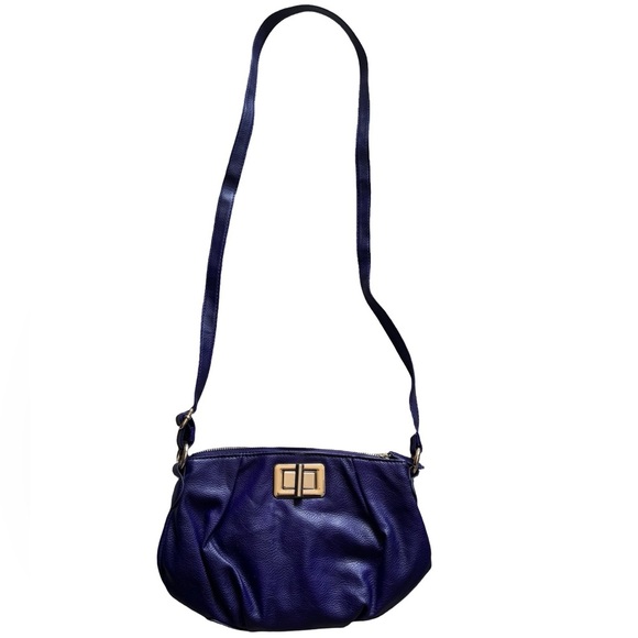 ALDO Purple Crossbody Bag with Gold Turn-Lock Accent - Picture 3 of 8